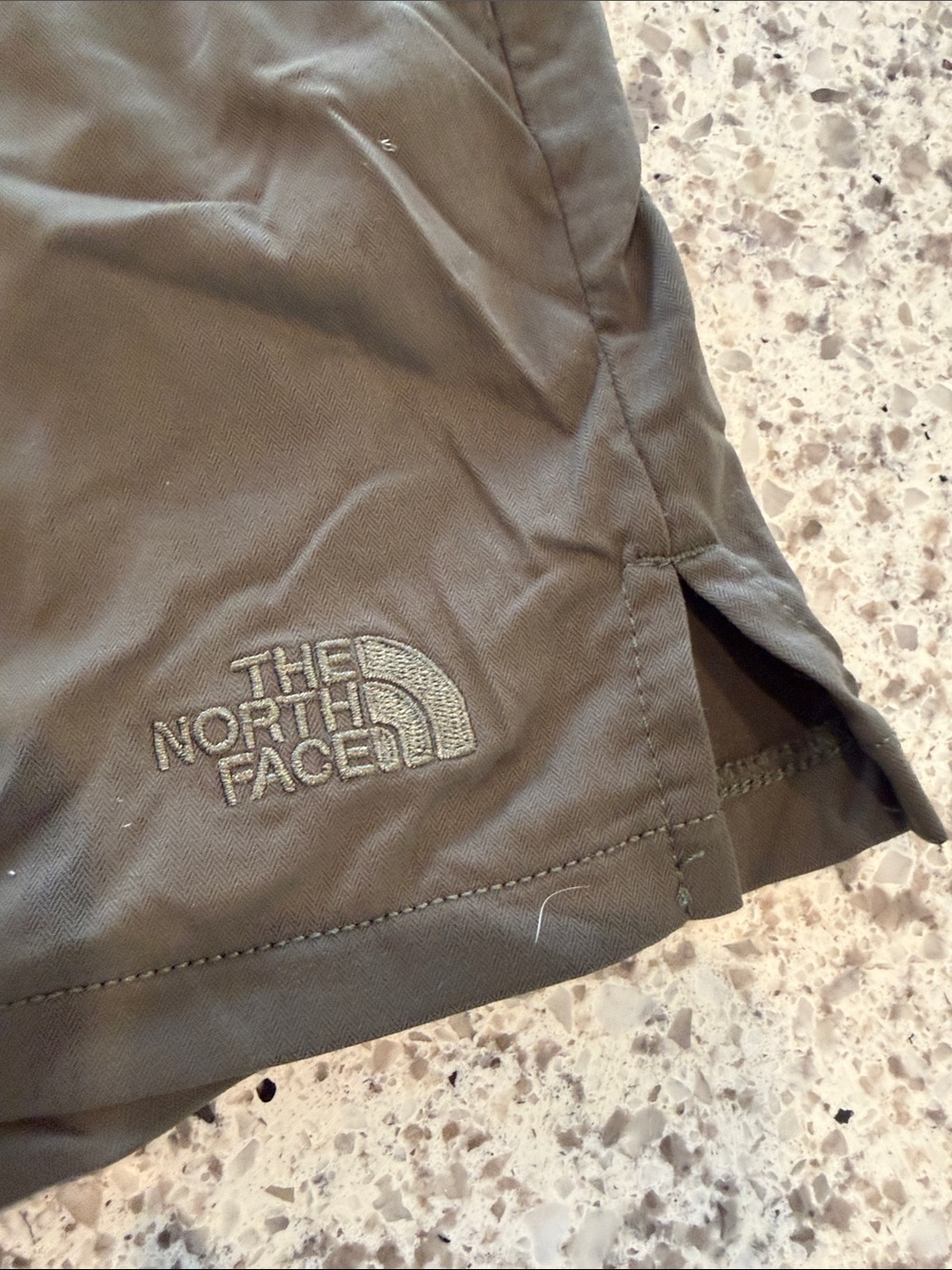 The North Face Olive Athletic Drawstring Shorts - Picture 3 of 6